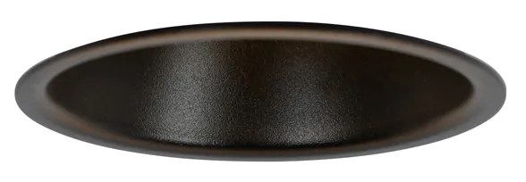 Sada 6 čiernych zabudovaných bodových svetiel GU10 35 mm IP44 - Dept