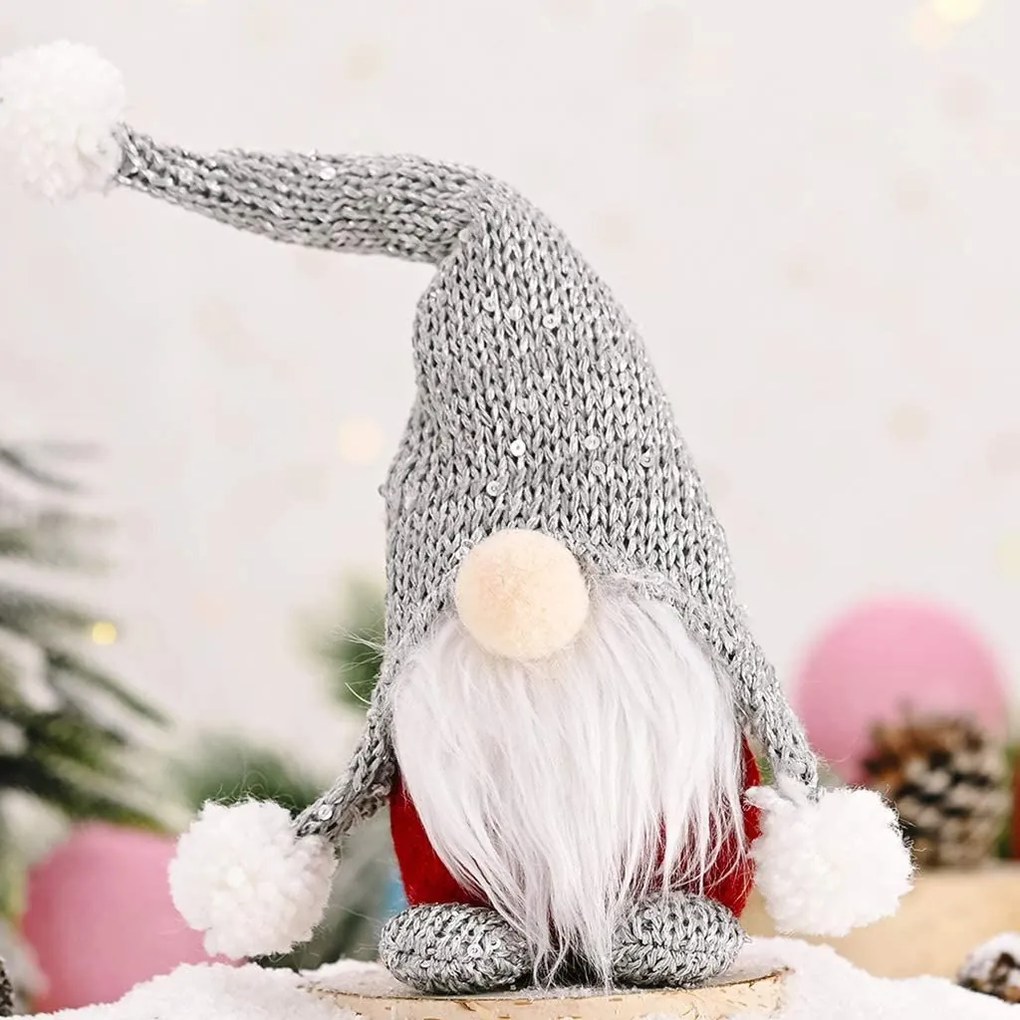 Tutumi Tutumi, vianočný škriatok 33cm YX-048, šedá, CHR-03004