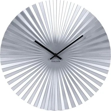 Nástěnné hodiny Trivet, 40 cm, stříbrná Stfh-KA5657SI Time for home+