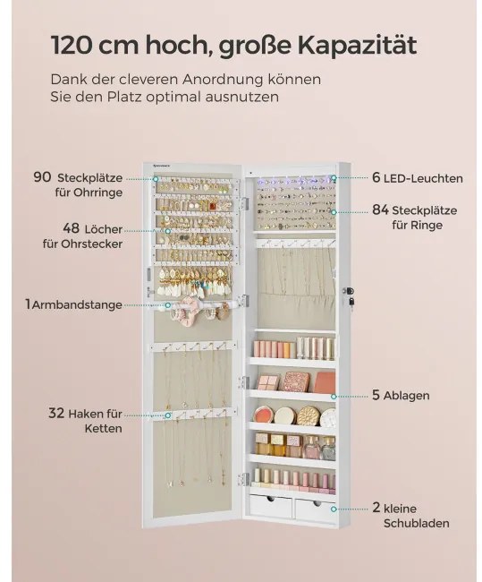 Závesná šperkovnica JJC093W01