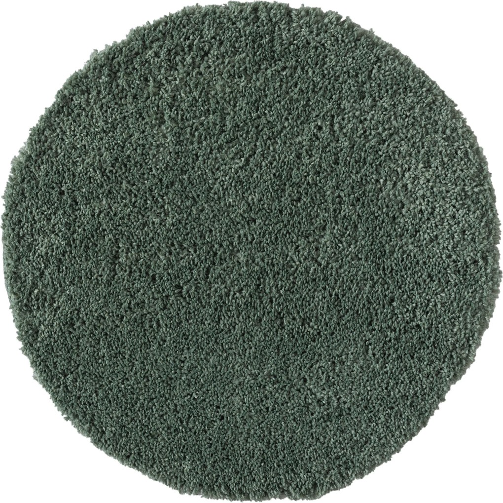 My Flair, AKCIA: 100x100 (průměr) kruh cm Kusový koberec My Shaggy hellgrün kruh, zelená, chodba / predsieň