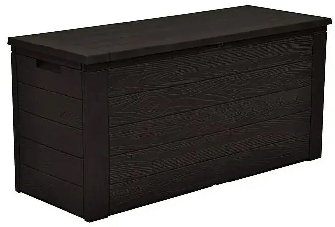 Záhradný box úložný Woody, plast, antracit, 120 × 45 × 60 cm