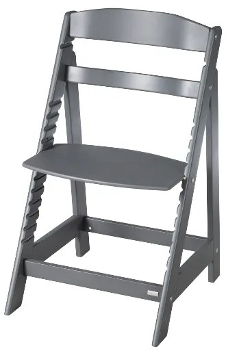 roba Detská drevená vysoká jedálenská stolička Sit Up (antracitová/flex) (100306933)