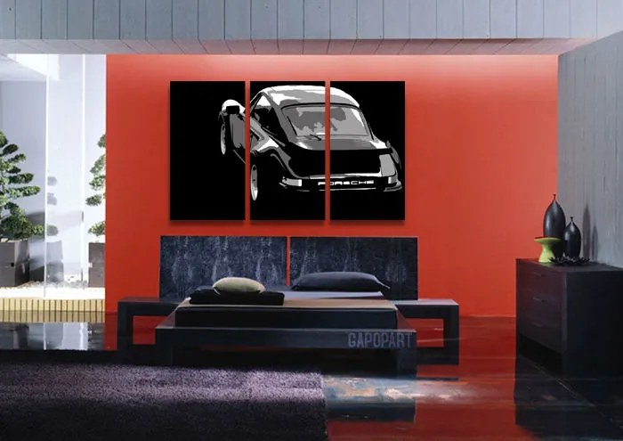 Ručne maľovaný POP Art obraz PORSCHE 911 | rôzne rozmery