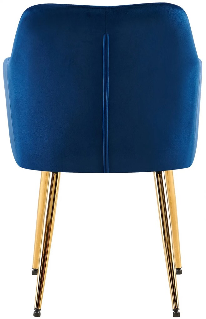 Jedálenská stolička Monett - zamat, G - Tmavo modrá