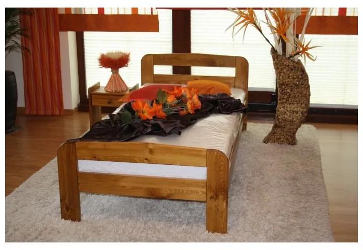 Maxi-Drew Manželská posteľ KLARA (dub) aj v rozmere 160x200 s roštom - 200 x 90 cm + rošt