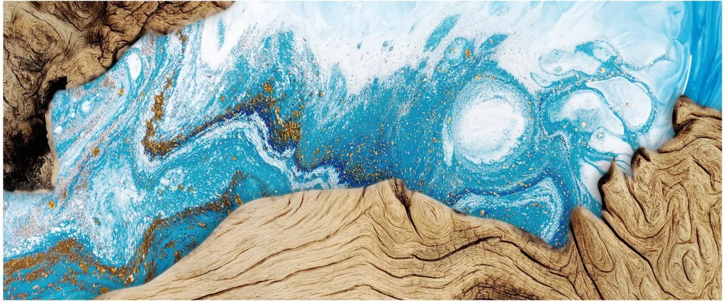 Obraz - Drevo (120x50 cm)