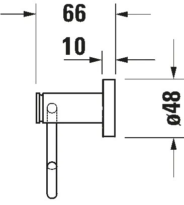 Duravit 99264600 - Držiak toaletného papiera D-CODE matná čierna