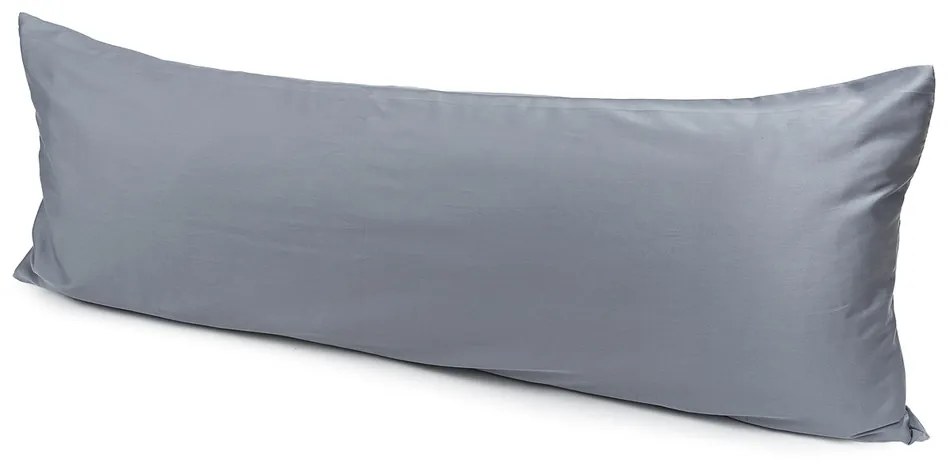 4Home obliečka na Relaxačný vankúš Náhradný manžel satén sivá, 50 x 150 cm