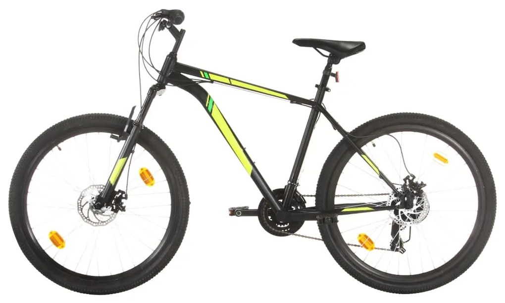 vidaXL Horský bicykel 21 rýchlostí 27,5" koleso 50 cm rám čierny