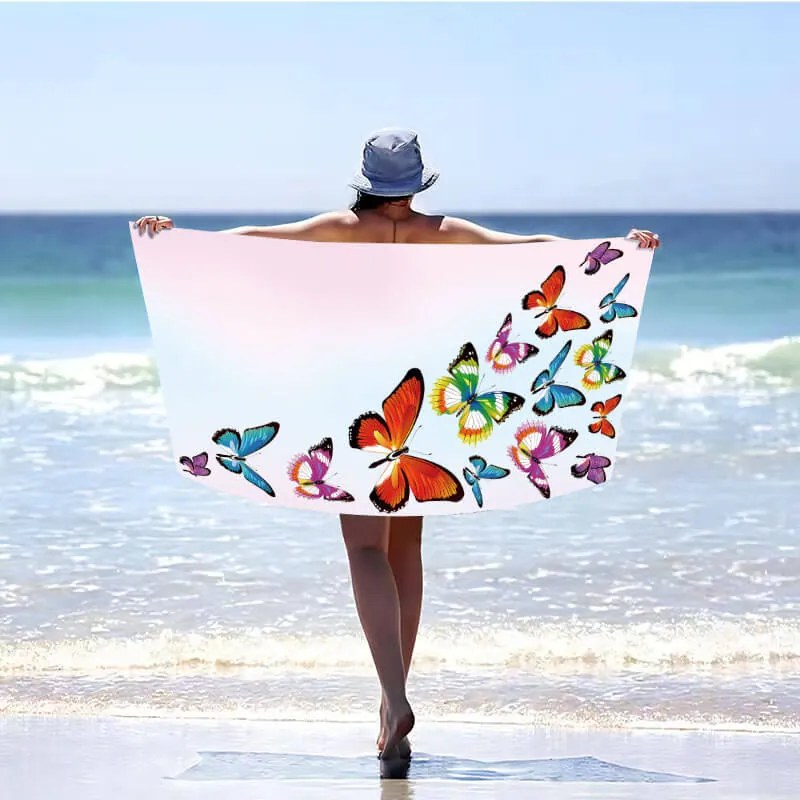Plážová osuška SILMARI 100x180 cm farebná, 100% mikrovlákno