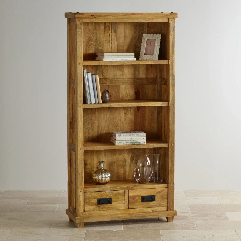 furniture-nabytek.cz - Knižnica drevená z masívu mango 100x45x180