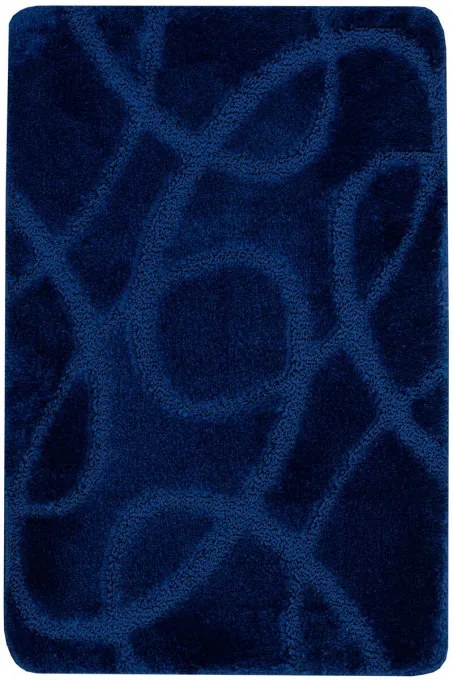 Kúpeľňový koberček Kobe Navy granátový, línie
