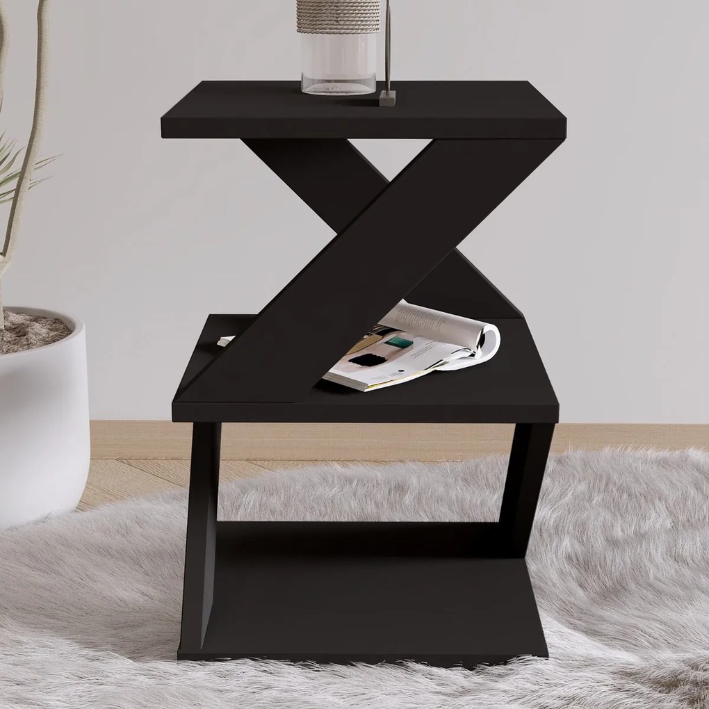 Odkladací stolík Albeni Black Oak
