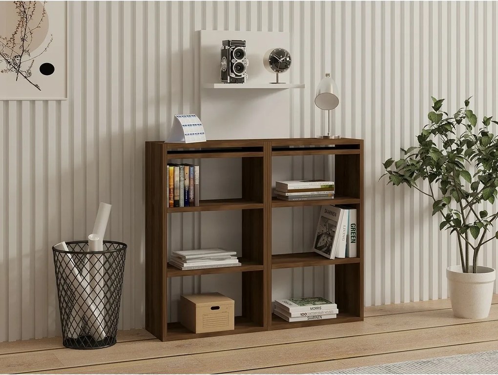 Pracovný stôl Handy Walnut and White