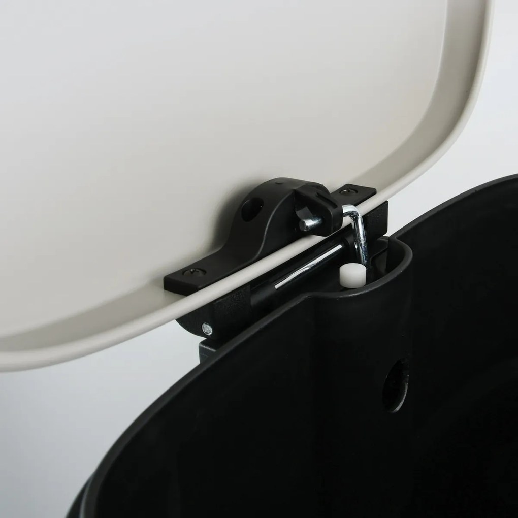 Spirella Pedálový odpadkový kôš soft-close Akira 50 l, matná biela, 50 l