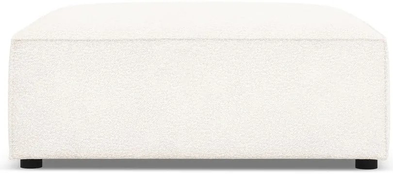 Béžová podnožka z textílie bouclé Jodie – Micadoni Home