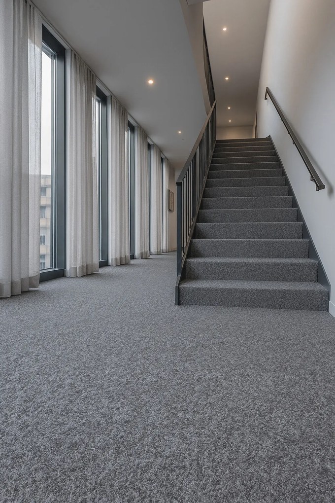 Metrážny koberec Primo 73 sv. šedý, záťažový, na mieru, šíře 4m, šedá, resine, chodba / predsieň, Betap