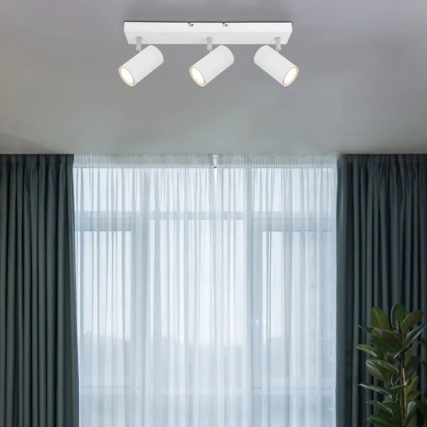 Globo 57911-3W - Bodové svietidlo ROBBY 3xGU10/35W/230V biela