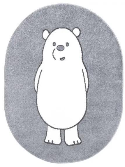 Detský koberec Anime 923 sivý