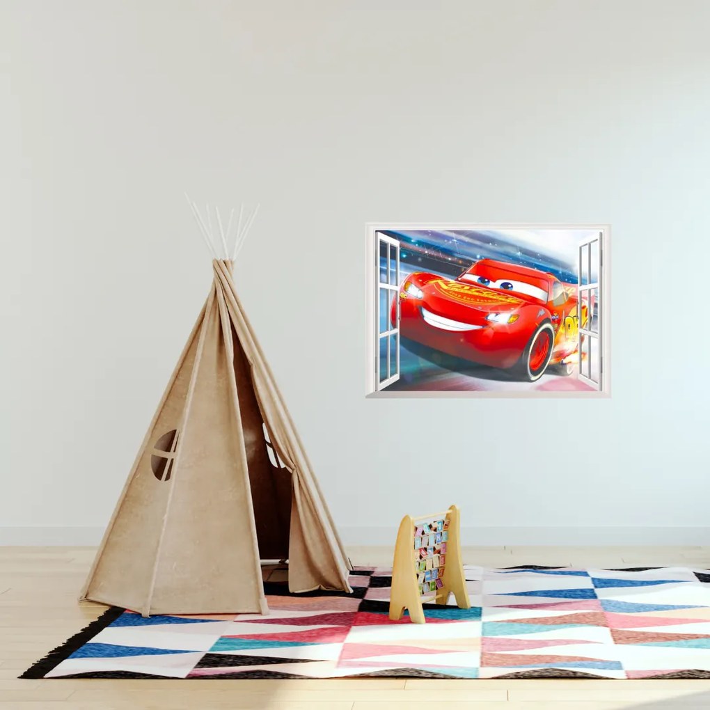Samolepka na stenu "Bleskový McQueen" 50x70cm