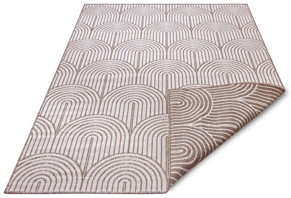Kusový koberec Pangli 105850 Linen – na von aj na doma, 80x150, hnedá, chodba / predsieň, Hanse Home