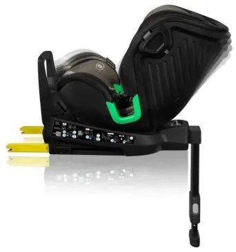 Lionelo - Autosedačka so základňou otočná HARMONY i-Size 40-150 cm čierna/olivová