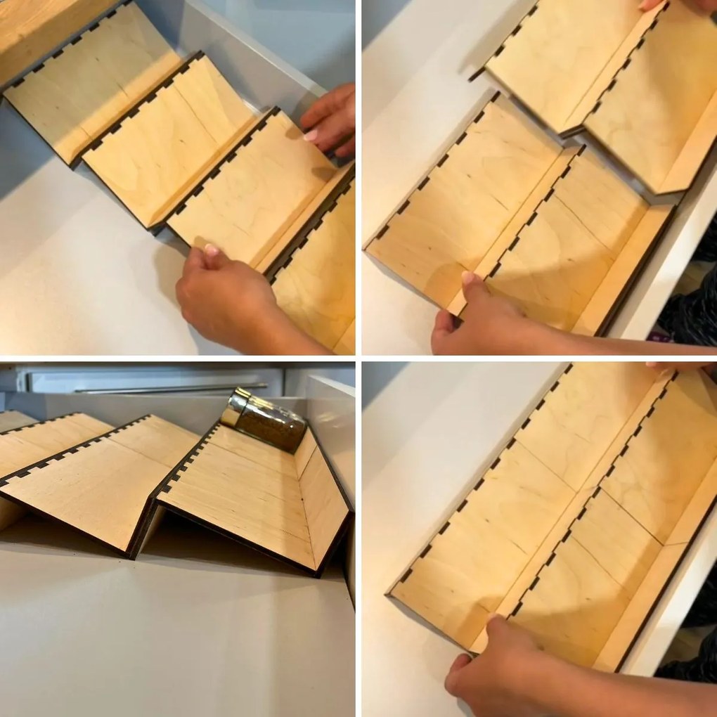 usporadejto.cz Organizér na korenie do zásuvky, VASKY - nízky Cenové rozpätie: cena za 2ks