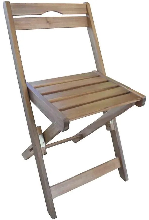 Záhradná stolička drevená skladacia