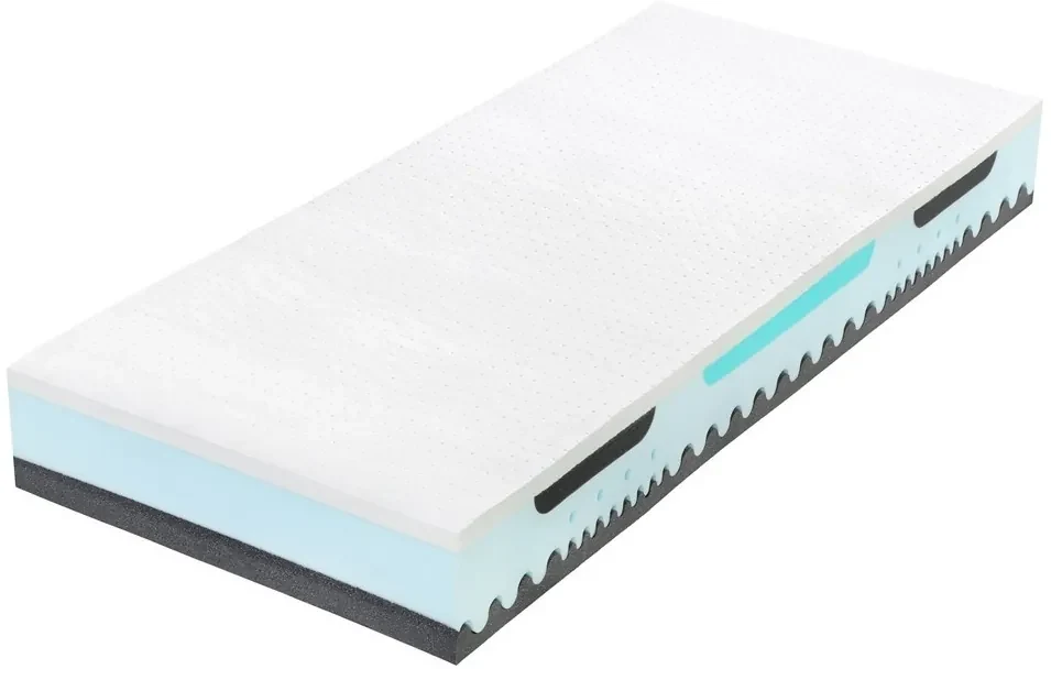 Tropico ALPINE BLUE AIR 26 cm - matrac s latexom a pamäťovou penou 80 x 210 cm, snímateľný poťah