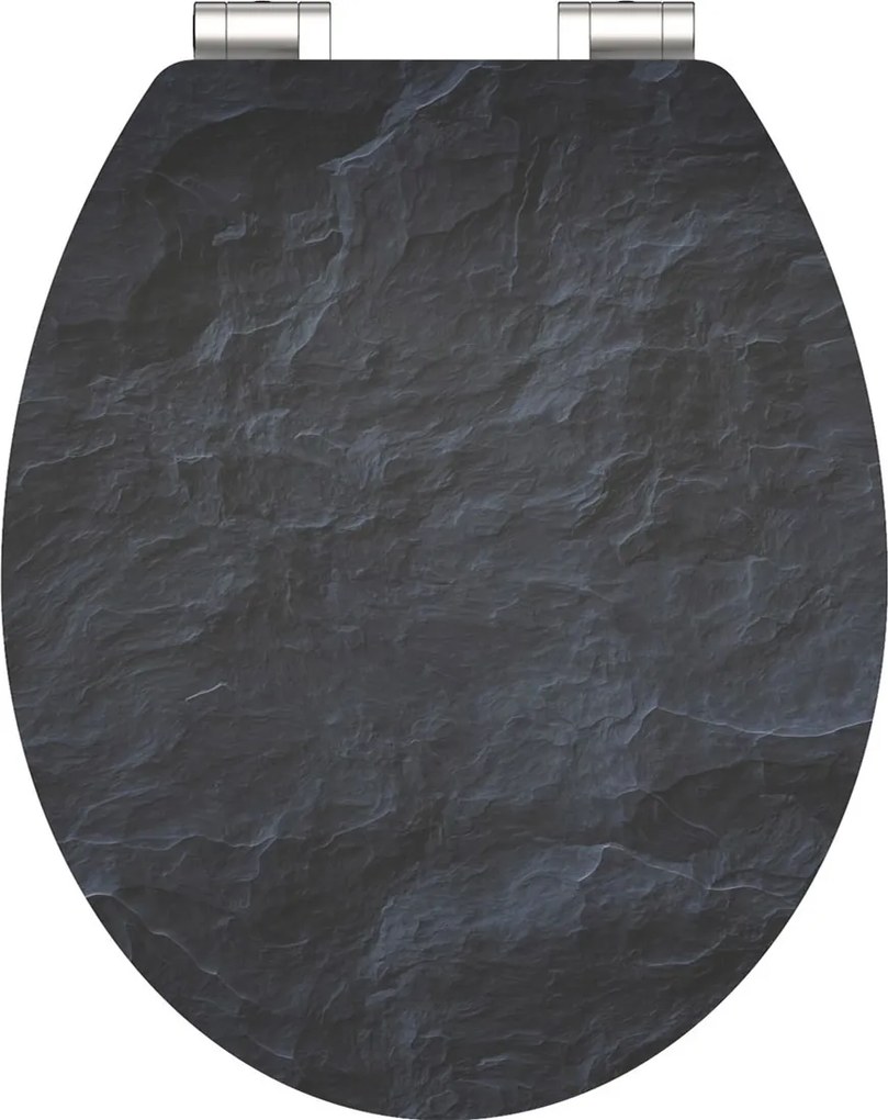 Eisl Sanitär WC sedátko MDF Soft Close Black Stone High Gloss 80535