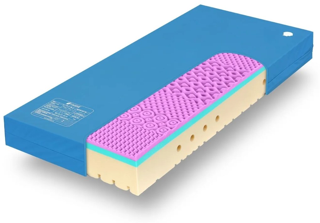 Tropico SUPER FOX CLOUD Wellness 24 cm POŤAH PU - matrac pre domácu starostlivosť 120 x 220 cm, snímateľný poťah