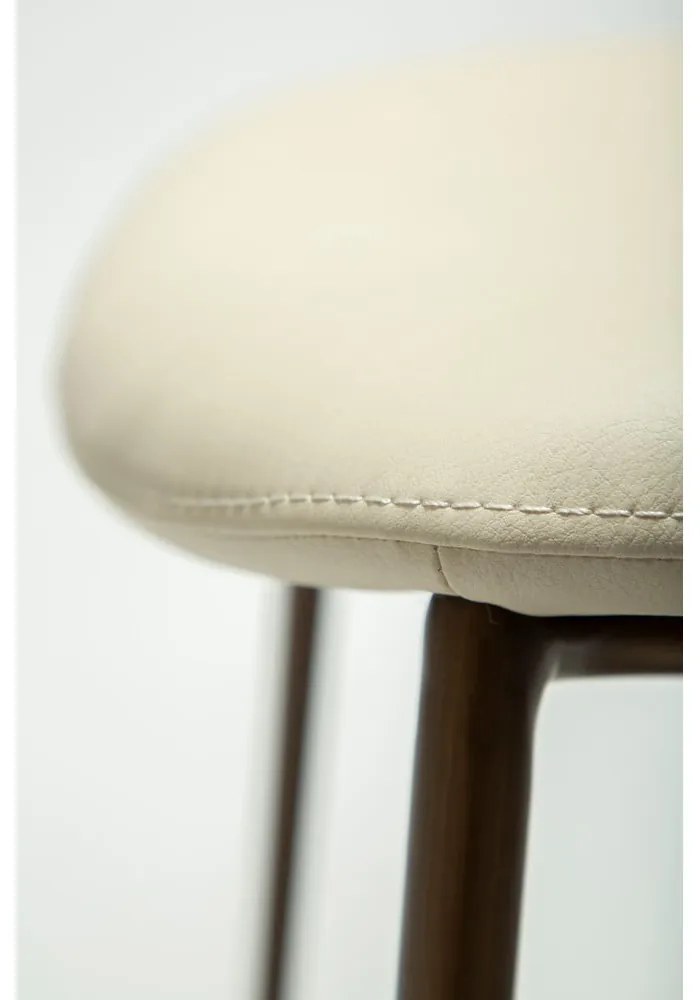 Slonovinová jedálenská stolička z imitácie kože Zone – DAN-FORM Denmark