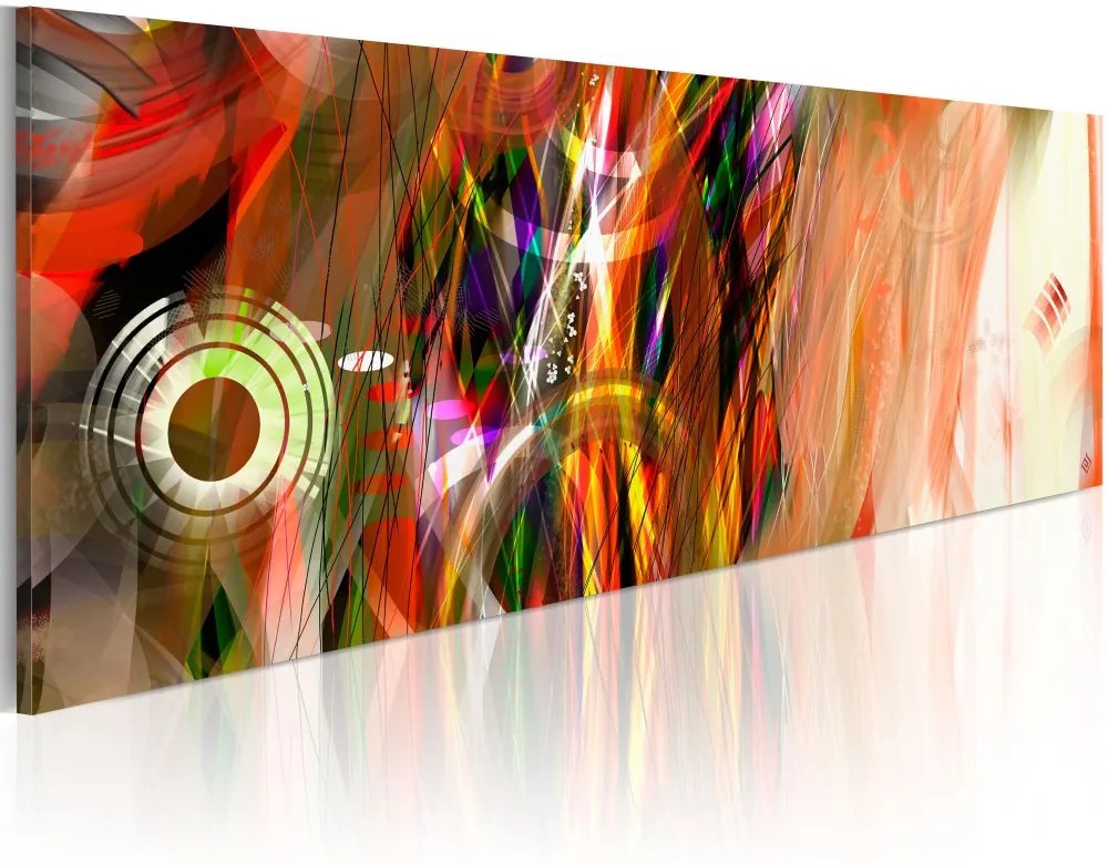 Obraz na plátne Bimago - Světelný cyklus 120x40 cm,