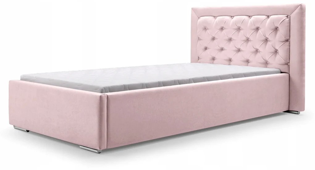 Čalúnená posteľ Valerie 90x200 Farba: Sivá