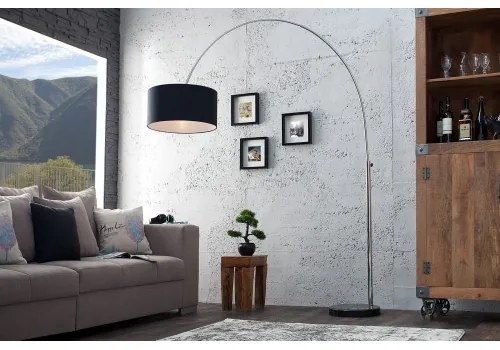 Stojaca lampa 35399 Oblúková Čierna  - Komfort-nábytok