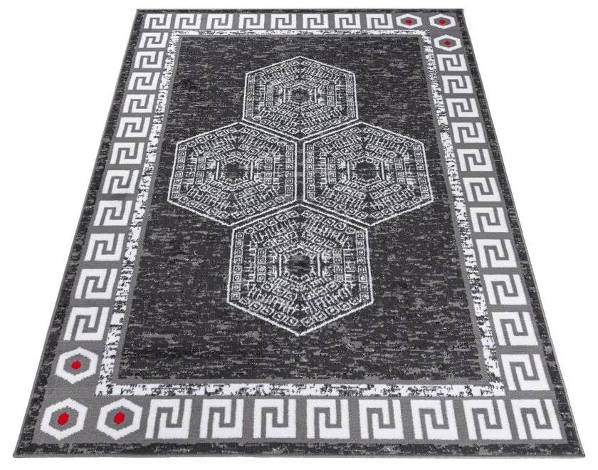 Kusový koberec PP Argos tmavo sivý 120x170cm