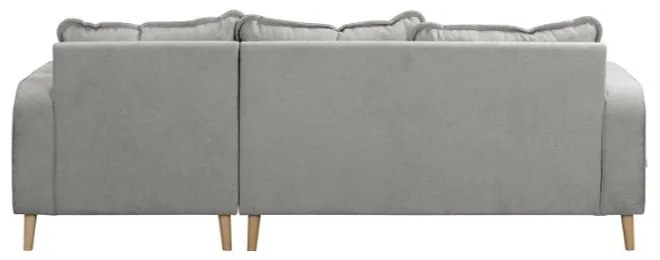 Svetlosivá rohová pohovka (pravý roh) Beata - Ropez