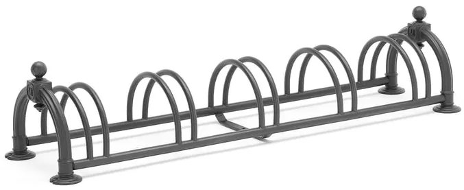 Stojan na bicykle STEPHEN, pre 5 bicyklov, čierny