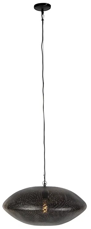 Orientálne závesné svietidlo čierne so zlatom 60 cm - Radiance