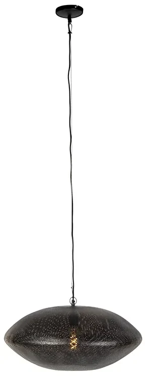 Orientálne závesné svietidlo čierne so zlatom 60 cm - Radiance