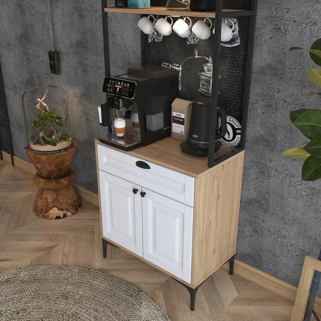 Skriňa Jehy Walnut and White