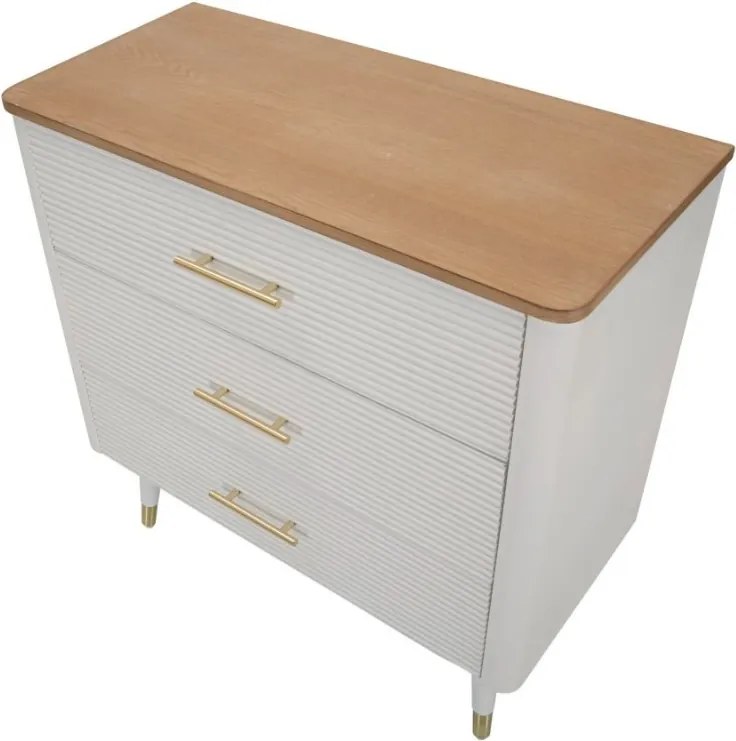 Dizajnová komoda Gerlinde 78 cm biela