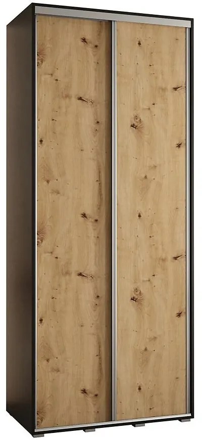 Skriňa 45 Canaris 1 100 čierna/artisan/silver