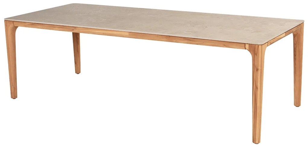 Liam teakový jedálenský stôl s keramickou doskou 240x100 cm