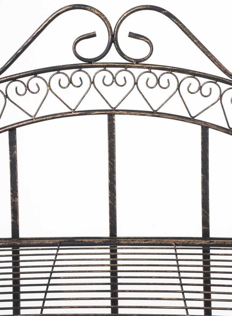 Kovová polica regál Anja - Bronzová