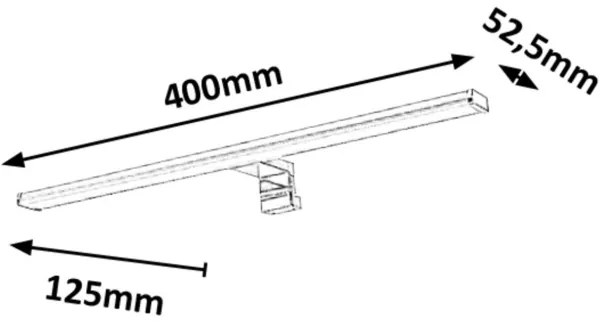 Rabalux 2114 - LED Kúpeľňové osvetlenie zrkadla LEVON LED/8W/230V 40cm IP44