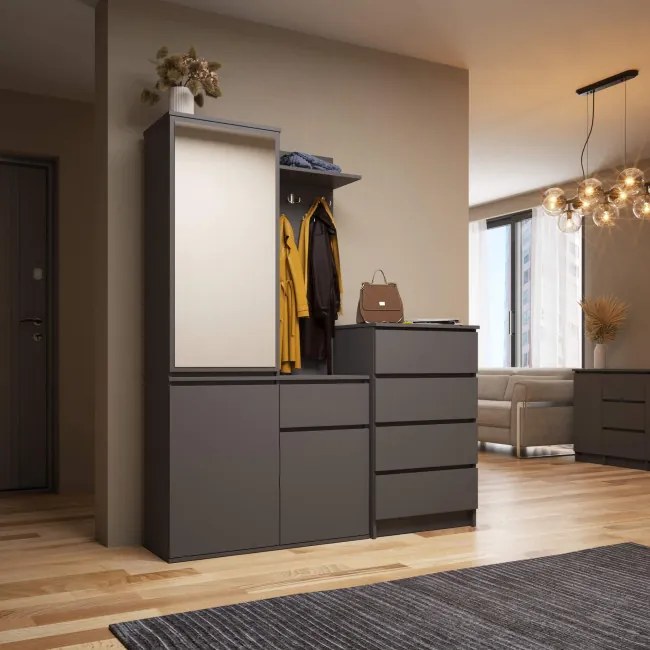 Predsieňová zostava ENTRO grafitová