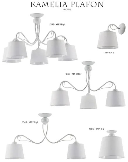 Jupiter 1350 - KM 5 PB - Stropné svietidlo KAMELIA 5xE27/60W/230V