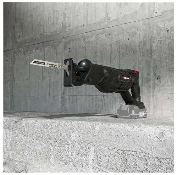 Parkside Performance® Aku chvostová píla Pssap 2028 B2 + Smart akumulátor 20 V/4Ah + Nabíjačka 20 V/4,5 A (800011276)